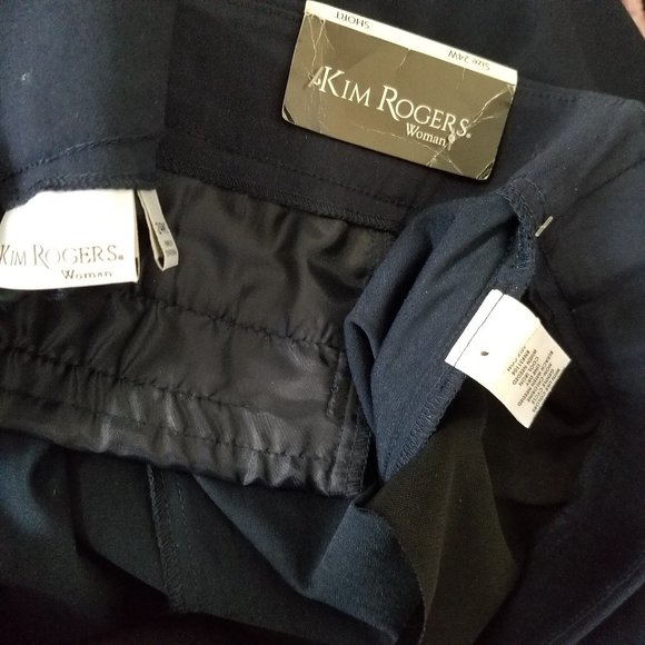 Kim Rogers Plus Size Solid Pull-On Dress Pants 24W - Picture 8 of 8